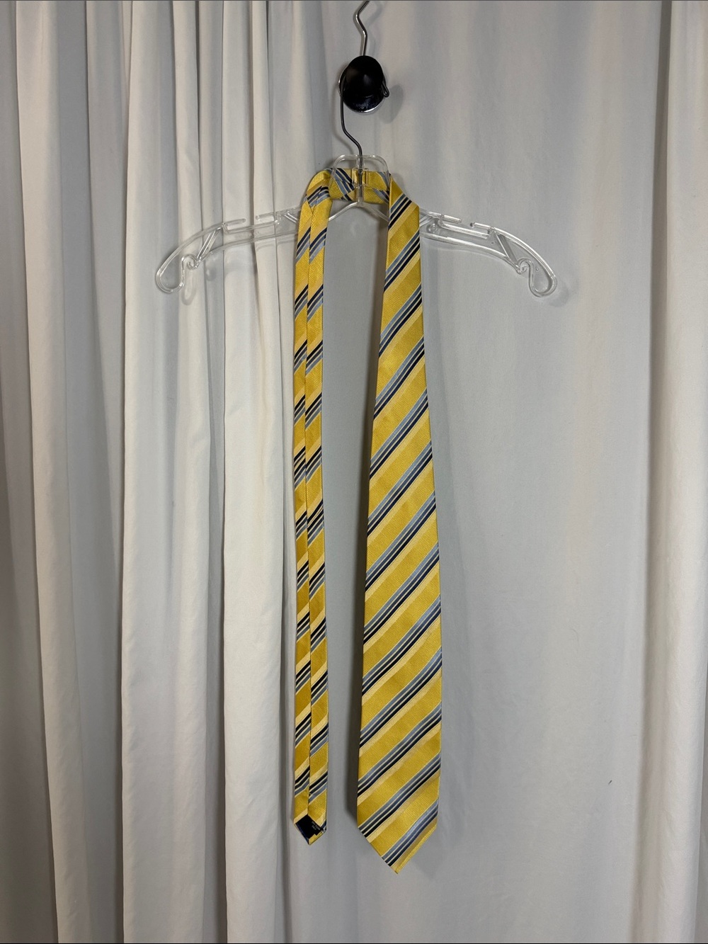 Bocara 100% Silk Yellow Striped Men's Tie